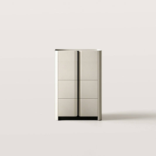 Minimalist Two-Tone Chest of Drawers with Hidden Handles