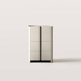 Minimalist Two-Tone Chest of Drawers with Hidden Handles