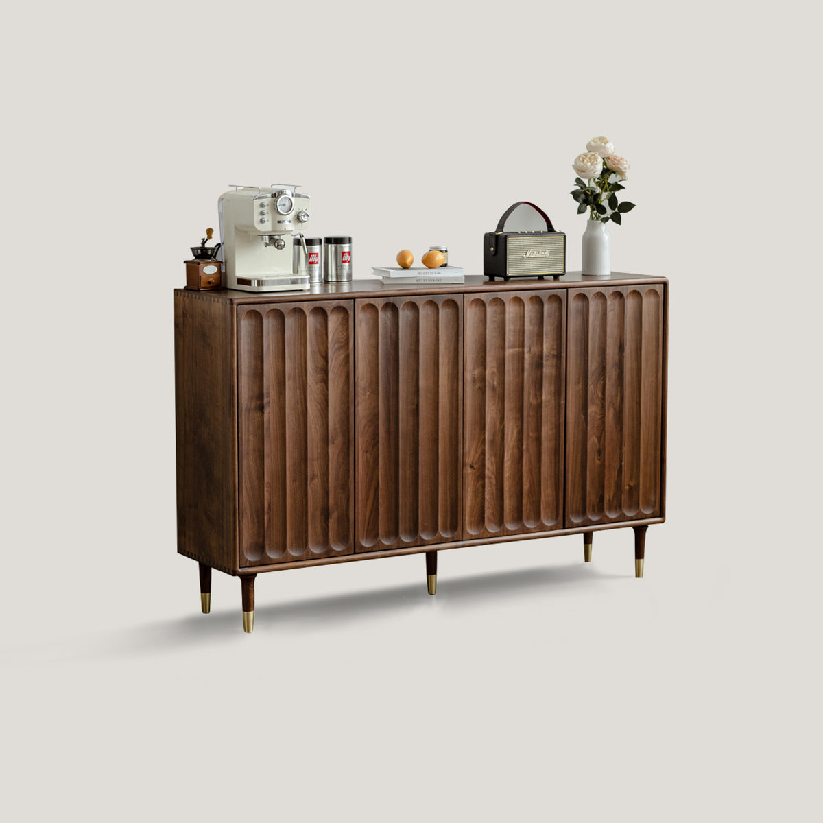 Mid-Century Buffet Sideboard Storage Cabinet