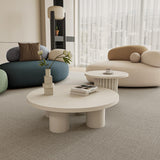 Pebble Shaped Fabric Sofa Set Deep Seat Couches