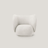 Modern Lounge Chair Round Single Person Sofa