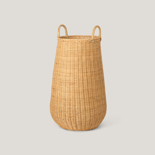 Braided Rattan Laundry Basket