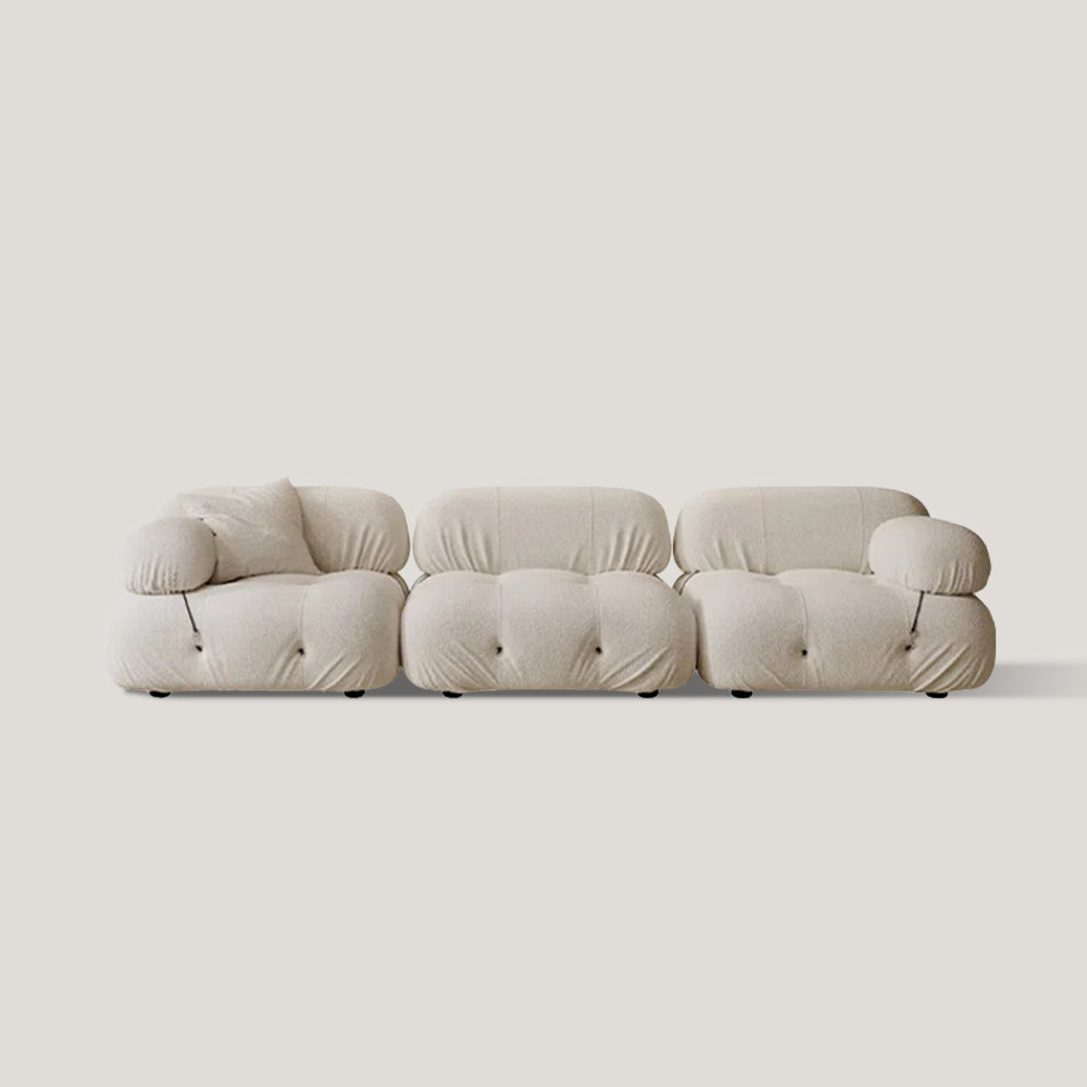 Fabric Fluffy Sofa Minimalist Deep Seat Couches