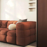 Upholstered Loveseat Sofa Modern Deep Seat Couch