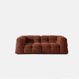 Upholstered Loveseat Sofa Modern Deep Seat Couch