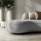 Deep Seat Minimalist Curved Sofa Sectional Couch