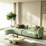 Deep Seat Minimalist Curved Sofa Sectional Couch