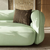 Deep Seat Minimalist Curved Sofa Sectional Couch