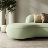 Deep Seat Minimalist Curved Sofa Sectional Couch