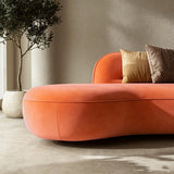 Deep Seat Minimalist Curved Sofa Sectional Couch
