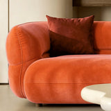 Deep Seat Minimalist Curved Sofa Sectional Couch