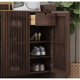 Entryway Shoes Storage Cabinet Wooden Sideboard