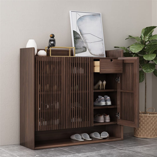 Entryway Shoes Storage Cabinet Wooden Sideboard