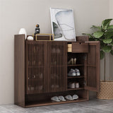 Entryway Shoes Storage Cabinet Wooden Sideboard