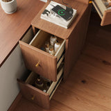 Small Corner Makeup Vanity Cupboard Dressing Table