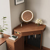 Small Corner Makeup Vanity Cupboard Dressing Table