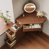 Small Corner Makeup Vanity Cupboard Dressing Table