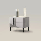 Modern Nightstand with Drawers Freestanding Bedside Table