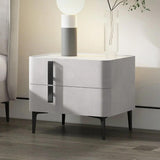 Modern Nightstand with Drawers Freestanding Bedside Table