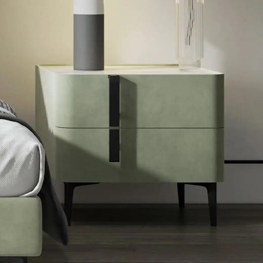 Modern Nightstand with Drawers Freestanding Bedside Table