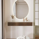 Modern Floating Makeup Vanity with 2 Drawers