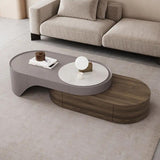 Modern Wood TV Stand and Coffee Table Set