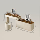 Makeup Vanity Desk Glass Dressing Table