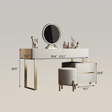 Modern Makeup Vanity Set with Storage