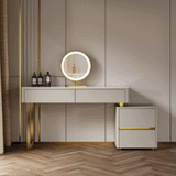 Modern Makeup Vanity Set with Storage