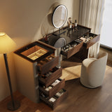 Modern Makeup Vanity Set with Light Dressing Table with Jewelry Storage Cabinet