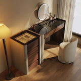 Modern Makeup Vanity Set with Light Dressing Table with Jewelry Storage Cabinet