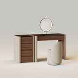 Modern Makeup Vanity Set with Light Dressing Table with Jewelry Storage Cabinet
