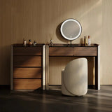 Modern Makeup Vanity Set with Light Dressing Table with Jewelry Storage Cabinet