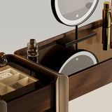 Modern Makeup Vanity Set with Light Dressing Table with Jewelry Storage Cabinet