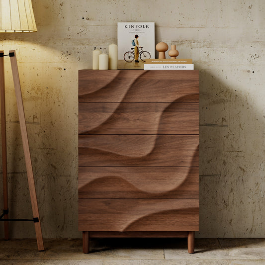 Modern 5 Drawers Dresser Chests Drawer Organizer