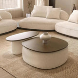 Modern Boucle Upholstered Coffee Table and Side Table