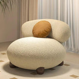 Modern Plush Lounge Chair High Back Lazy Sofa