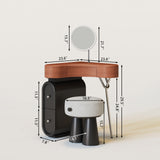 Modern Corner Makeup Vanity Set Dressing Table