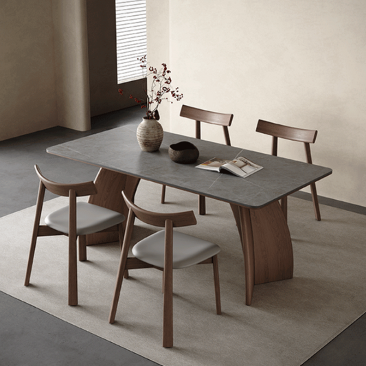 55in Modern Rectangle Dining Table For 4-6