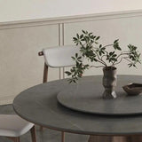 59'' Modern Round Dining Table for 6