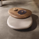 Small Oval Mod Rotatable Coffee Table