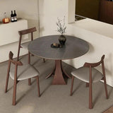 47'' Round Pedestal Dining Table For 4