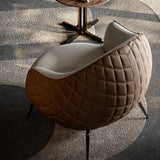 Modern Single Sofa Chair Leather Upholstered Armchair