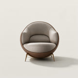 Modern Single Sofa Chair Leather Upholstered Armchair