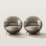 Modern Single Sofa Chair Leather Upholstered Armchair