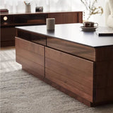 Modern Rectangular Wooden Coffee Table