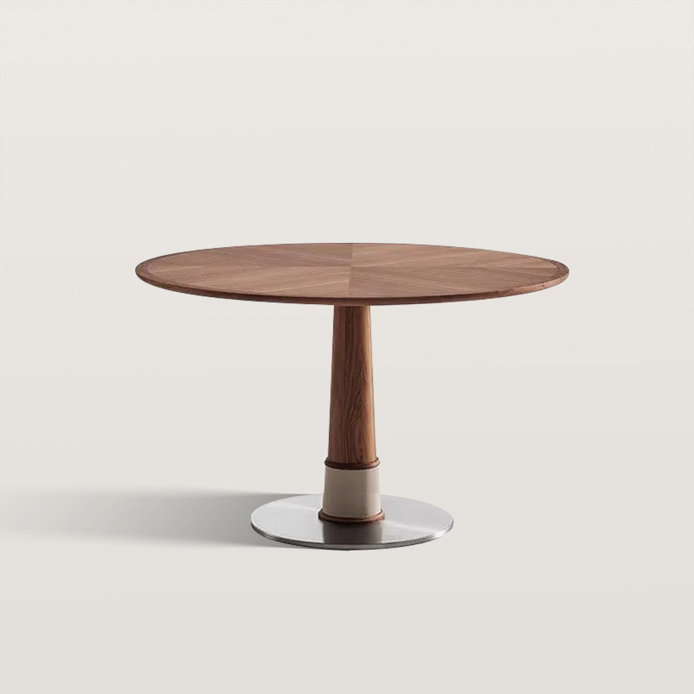 Round Dining Table Modern Wood Kitchen Table