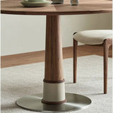 Round Dining Table Modern Wood Kitchen Table