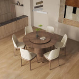 Solid Wood Round Table Dining Table Set