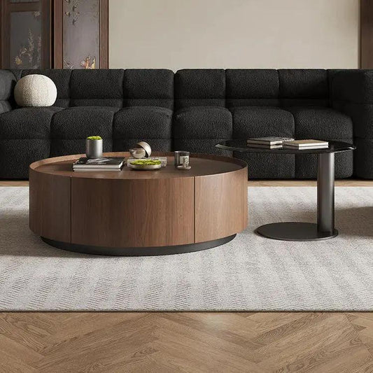 Solid Wood Round Coffee Table Livingroom